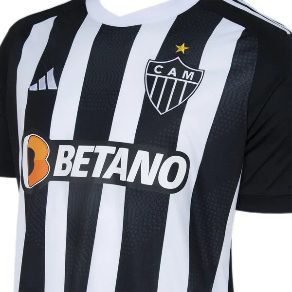 Camisa Atlético Mineiro Home 24/25 - Preta e Branca