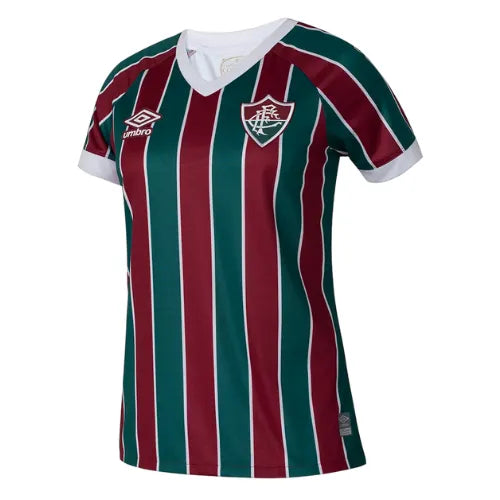 Camisa Fluminense Feminina Home 23/24 - Vinho e Verde