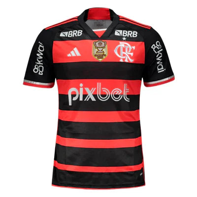 Camisa CRF Home 24/25 - Preta e Vermelha - C/ Patrocínios