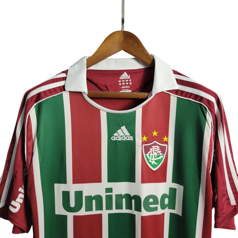 Camisa Fluminense Home 08/09 Retrô - Vinho e Verde