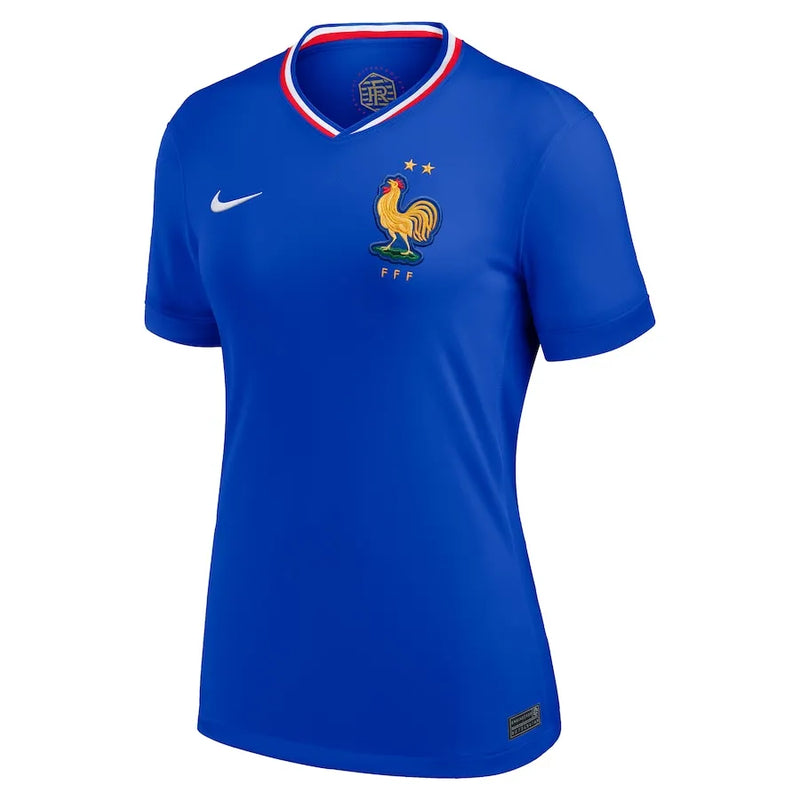 Camisa França Feminina Home 2024 - Azul