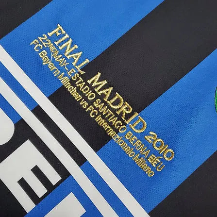 Camisa Inter de Milão Home 09/10 Retrô - Azul e Preta