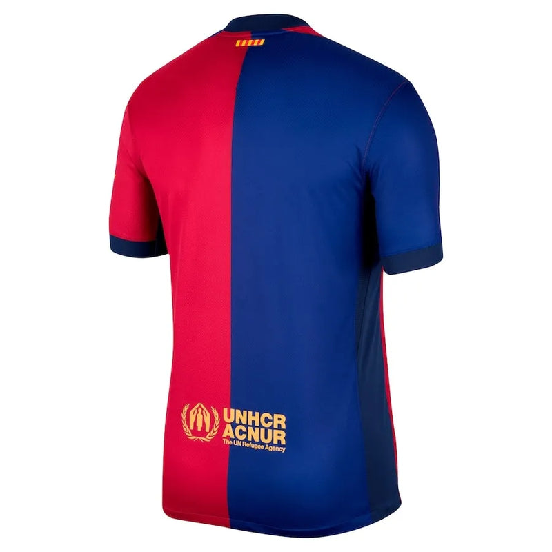 Camisa Barcelona Home 24/25 - Azul e Vermelha