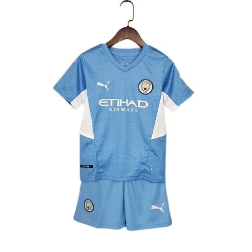 Conjunto Infantil Manchester City I 21/22 - Azul