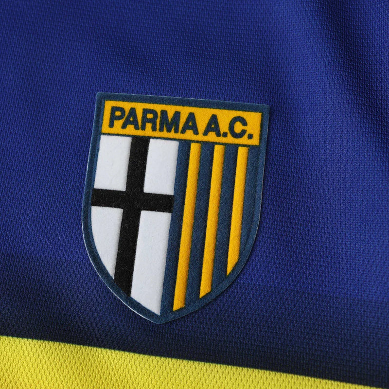 Camisa Parma Away 01/02 Retrô - Azul e Amarela