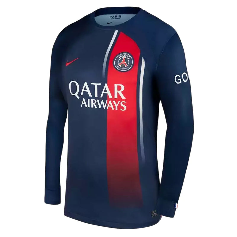 Camisa PSG Home 23/24 Manga Longa - Azul