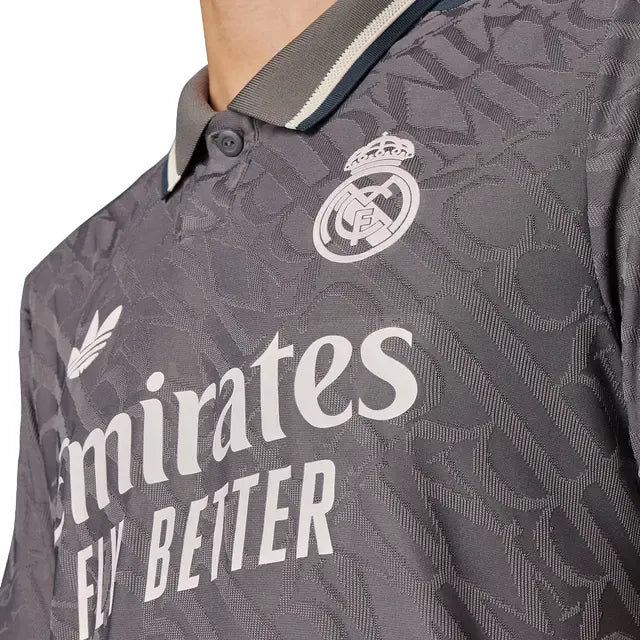 Camisa Real Madrid Third 24/25 Jogador - Cinza