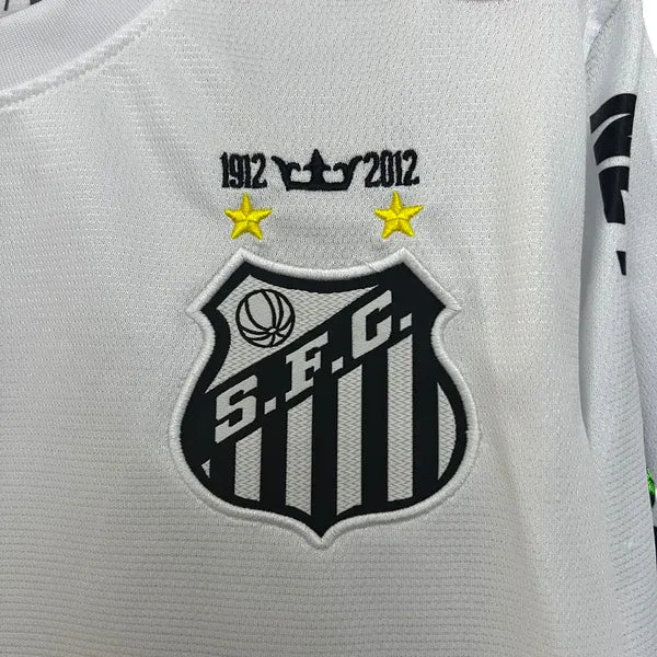 Camisa Santos Home 11/12 Retrô Manga Longa - Branca