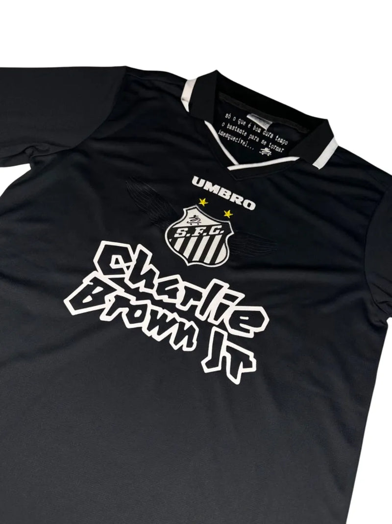 Camisa Santos Charlie Brown Jr. Marginal Alado - Preta