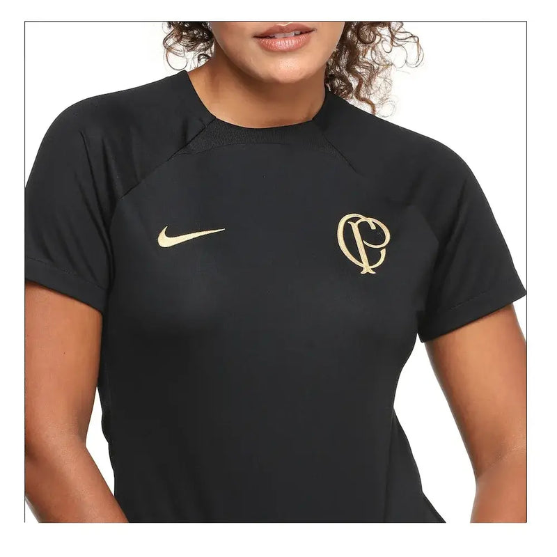 Camisa Corinthians Feminina Treino 22/23 - Preta