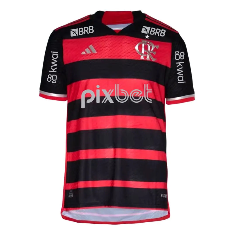 Camisa CRF Home 24/25 Jogador - Preta e Vermelha - C/ Patrocínios