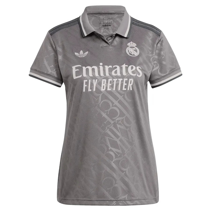 Camisa Real Madrid Feminina Third 24/25 - Cinza