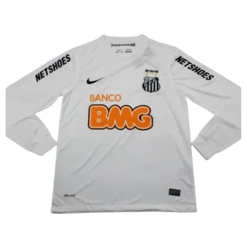 Camisa Santos Home 11/12 Retrô Manga Longa - Branca