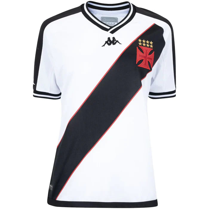 Camisa Vasco Feminina Away 24/25 - Branca e Preta